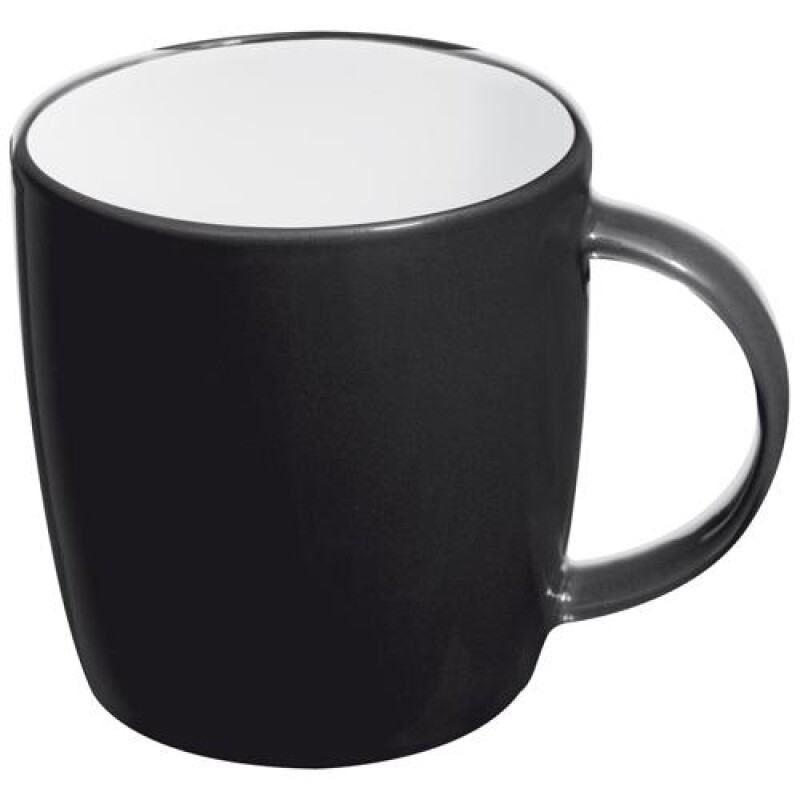 TEGATO Barevný keramický hrnek, 300 ml, černá