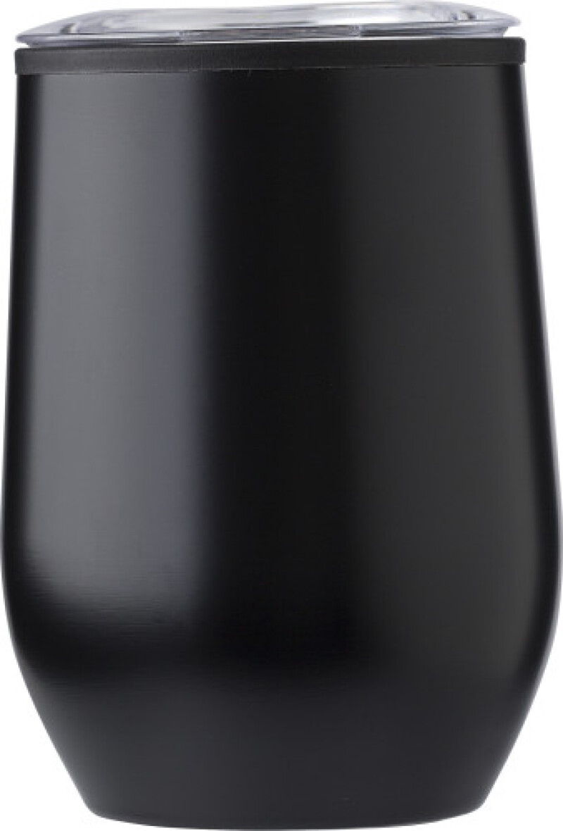 HEFROS Cestovní hrnek z nerezové oceli, 300 ml, , černá