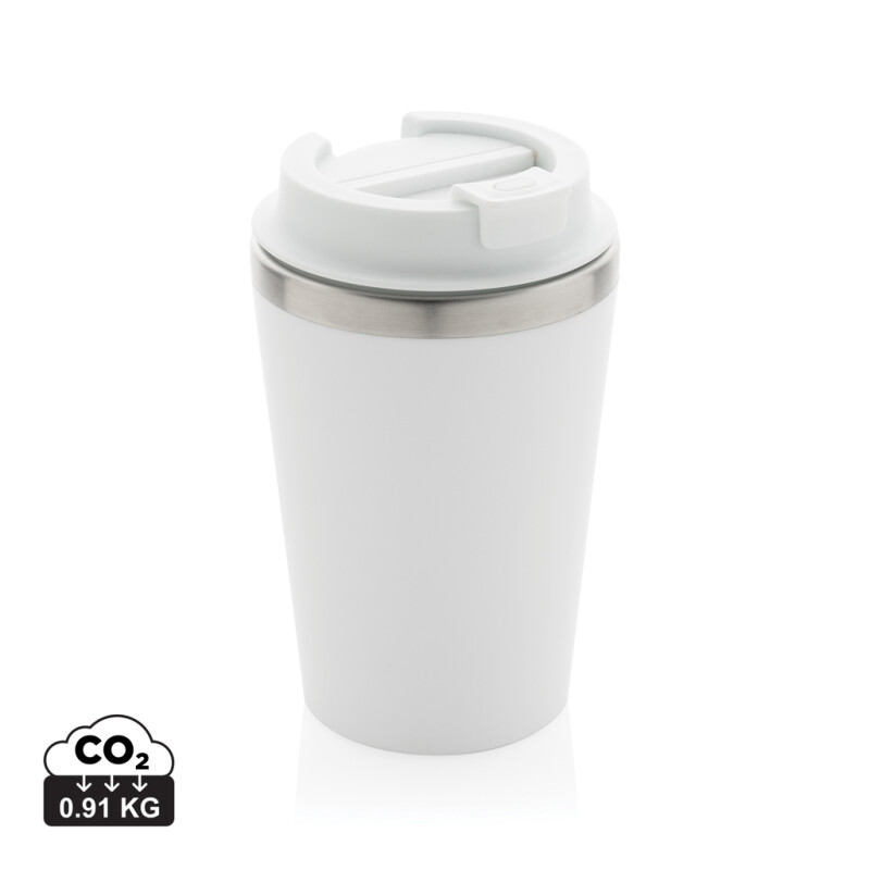 Termohrnek 350ml z RCS recyklovaného PP, bílá