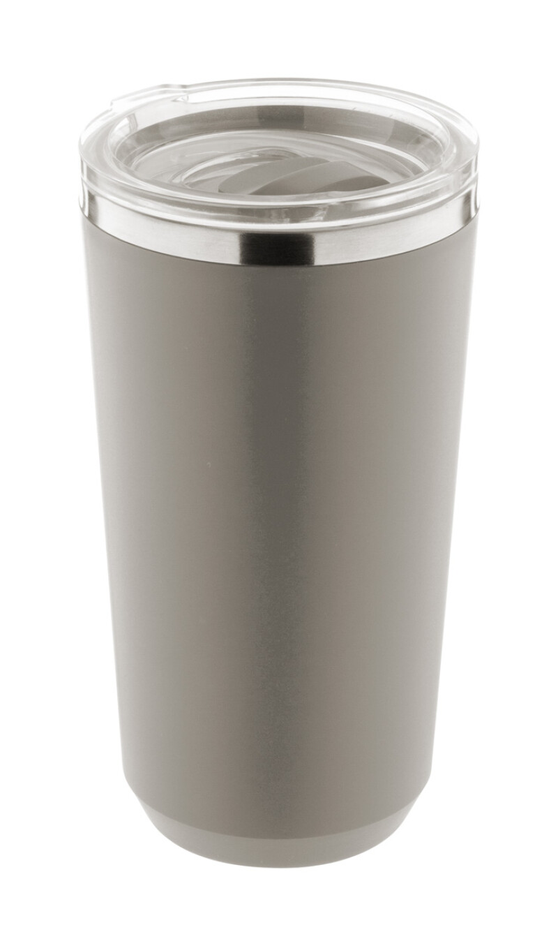 Termohrnek 500ml, nerez, plast, šedý