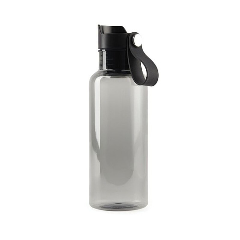 Transparentní láhev na pití 600ml, z RPET, černá