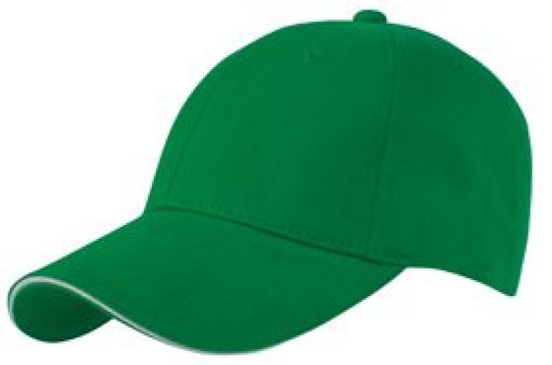 Trendy kšiltovka se sendvičovým kšiltem, středně zelená
