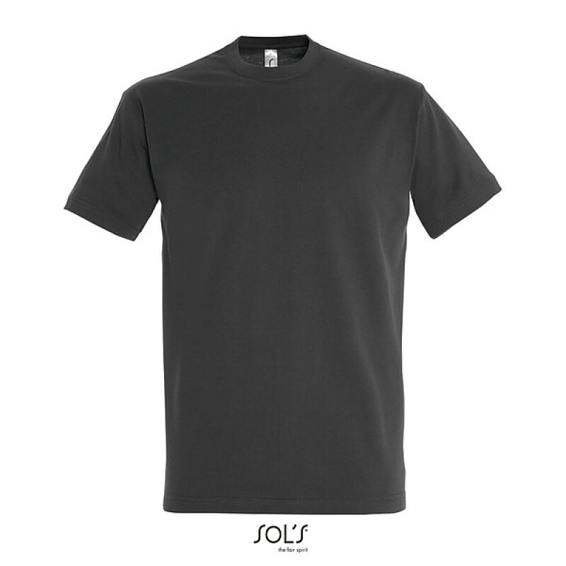 Tričko SOLS IMPERIAL MEN, antracitová, 5XL