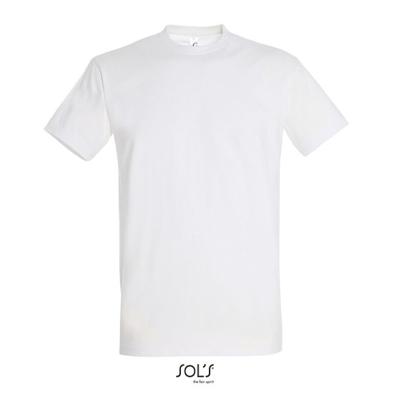 Tričko SOLS IMPERIAL MEN, bílá, 5XL