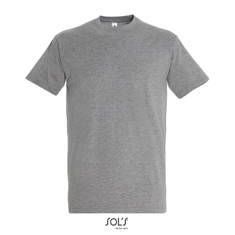 Tričko SOLS IMPERIAL MEN, šedý melír, 3XL