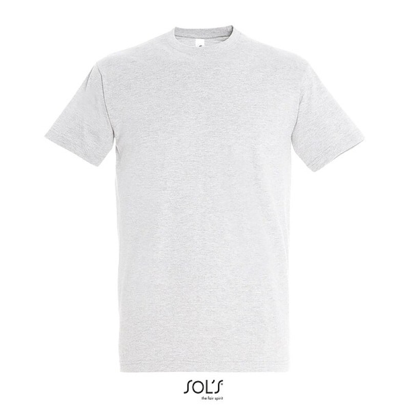 Tričko SOLS IMPERIAL MEN, světle šedá, 5XL