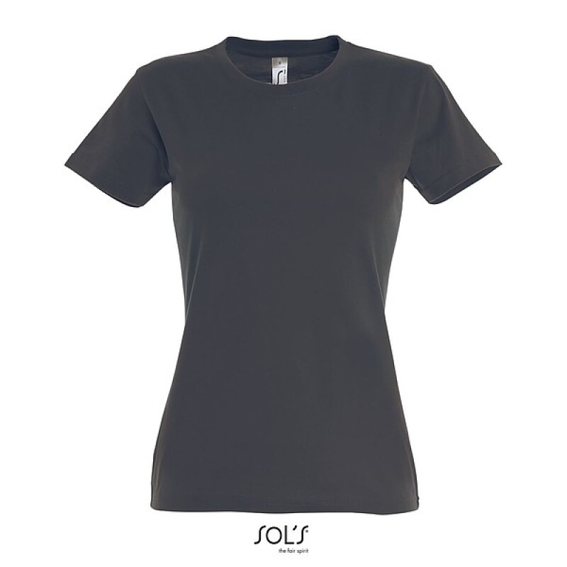 Tričko SOLS IMPERIAL WOMEN, antracitová, XL