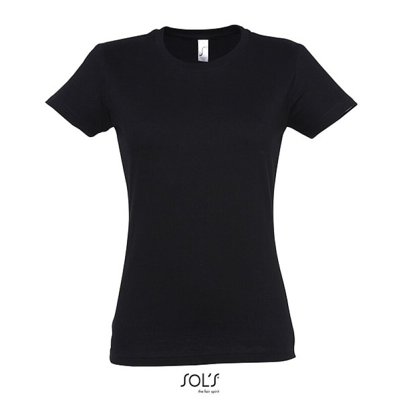 Tričko SOLS IMPERIAL WOMEN, černá, XXL