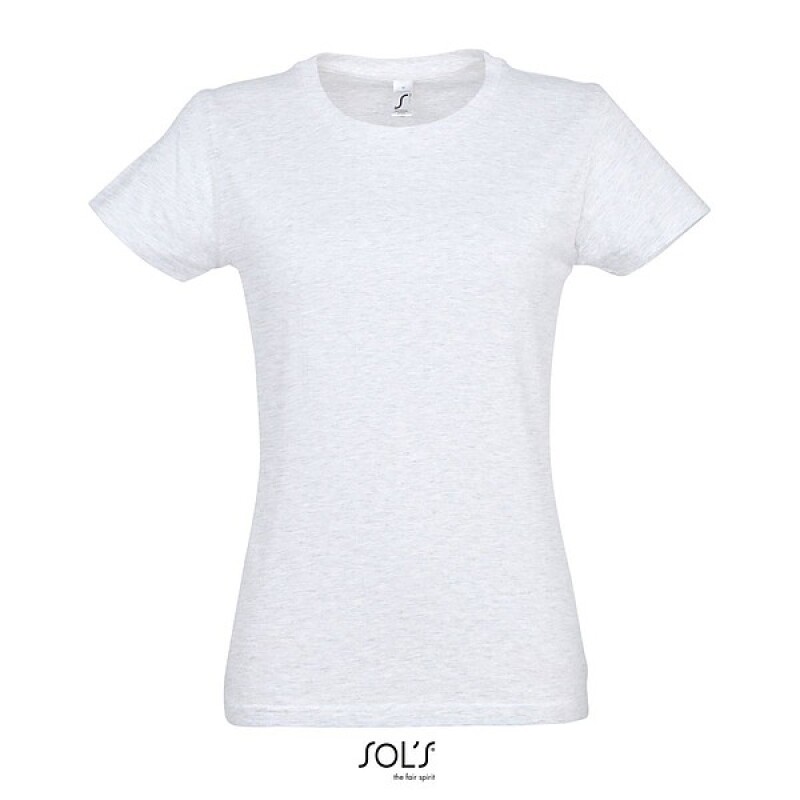 Tričko SOLS IMPERIAL WOMEN, světle šedá, 3XL
