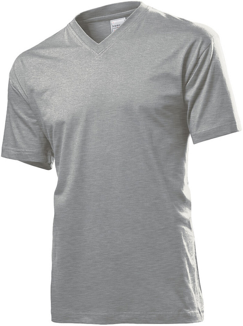 Tričko STEDMAN CLASSIC V-NECK tmavě šedý melír XXL