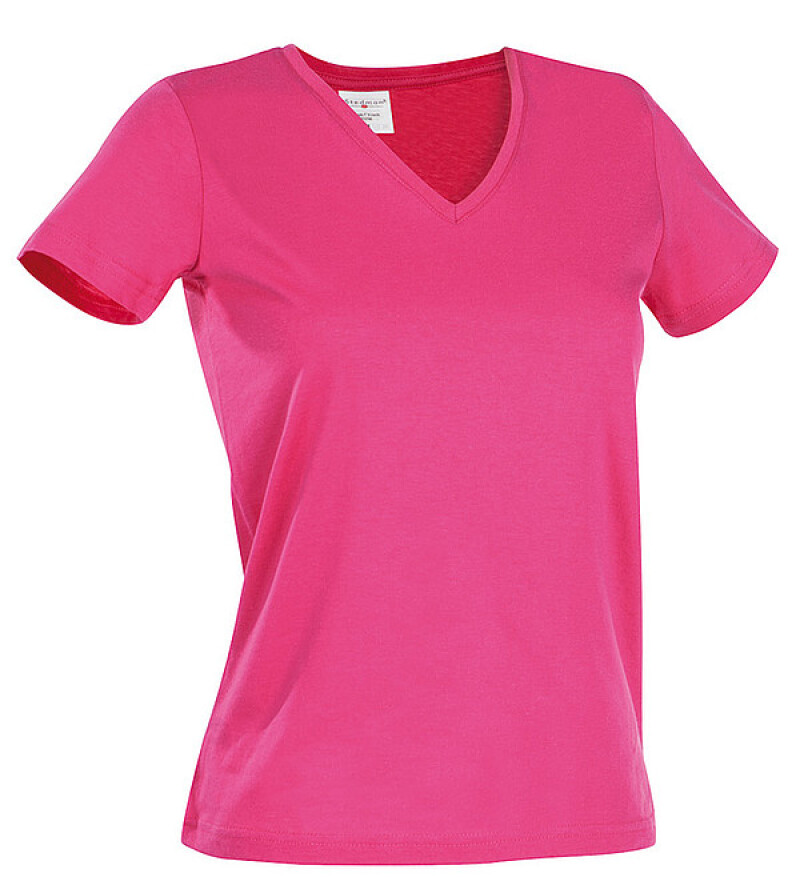 Tričko STEDMAN CLASSIC V-NECK WOMEN jasně růžová M
