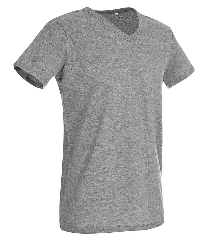 Tričko STEDMAN STARS BEN V-NECK tmavě šedý melír M