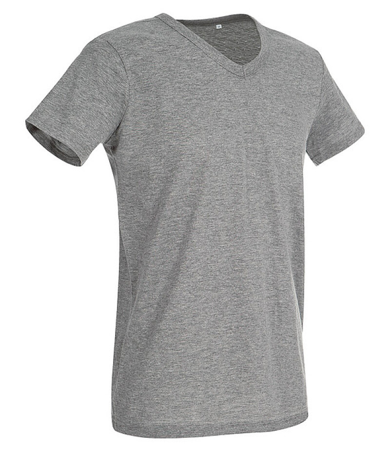Tričko STEDMAN STARS BEN V-NECK tmavě šedý melír XL
