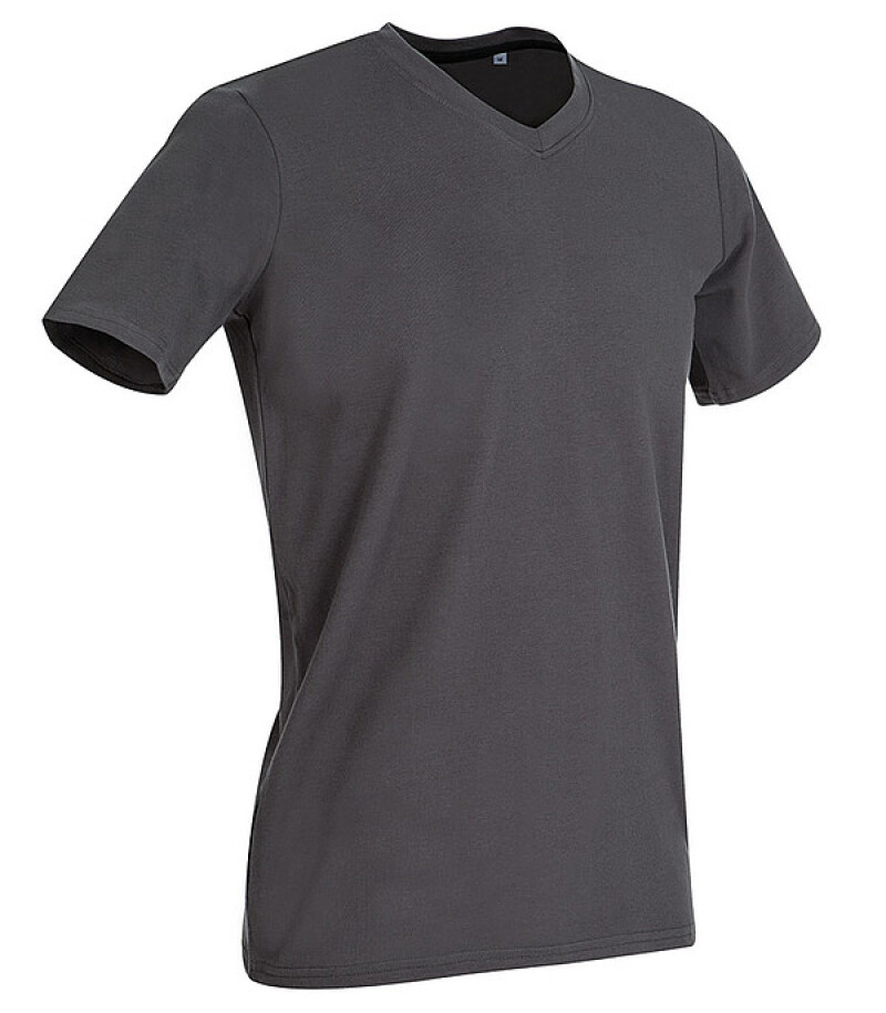 Tričko STEDMAN STARS CLIVE V-NECK středně šedá M