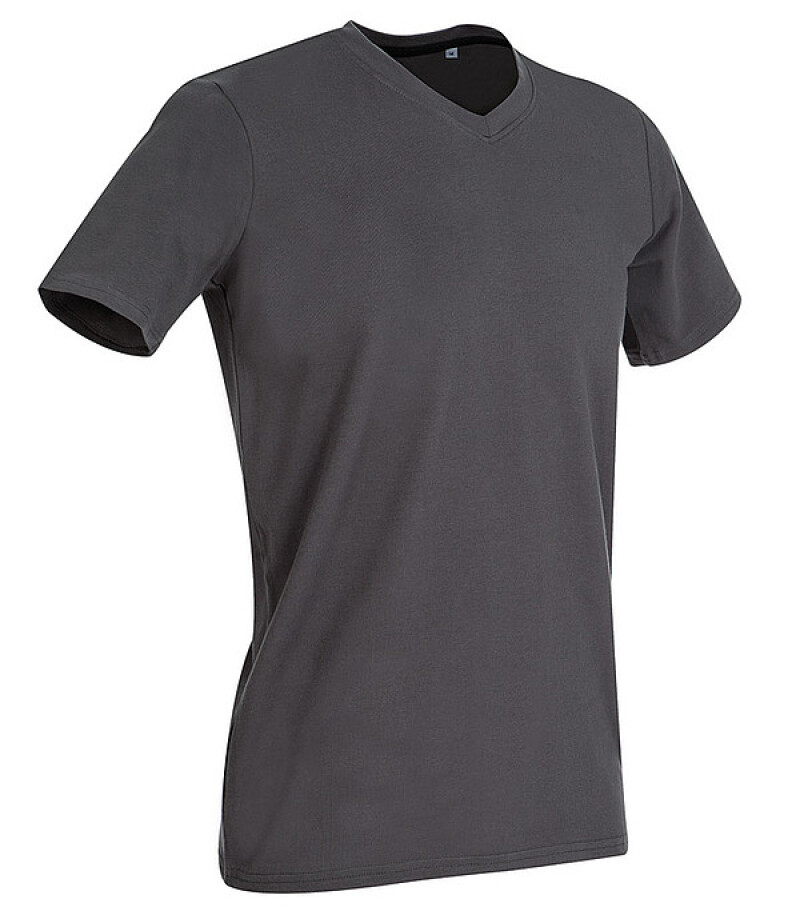 Tričko STEDMAN STARS CLIVE V-NECK středně šedá S