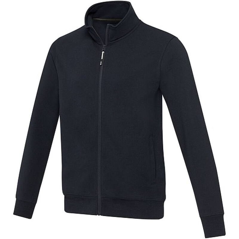Unisex celorozepínací mikina z recyklované bavlny i polyesteru, ELEVATE GALENA, navy, vel. L