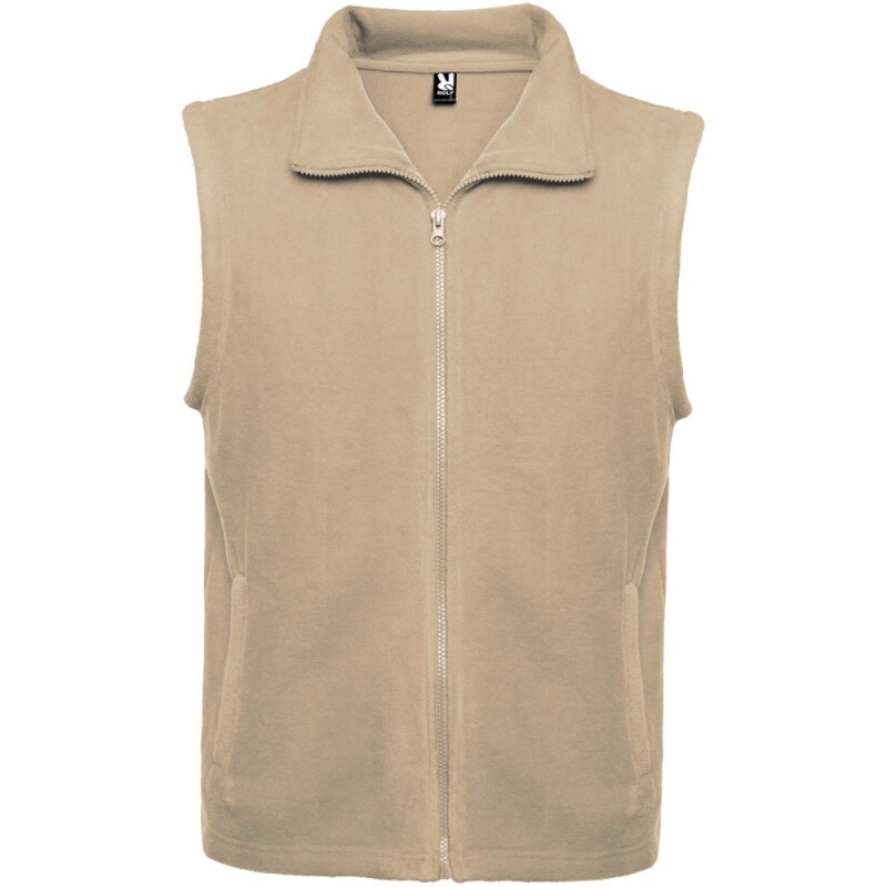 Unisex fleecová vesta Roly Bellagio, velikost 3XL, béžová