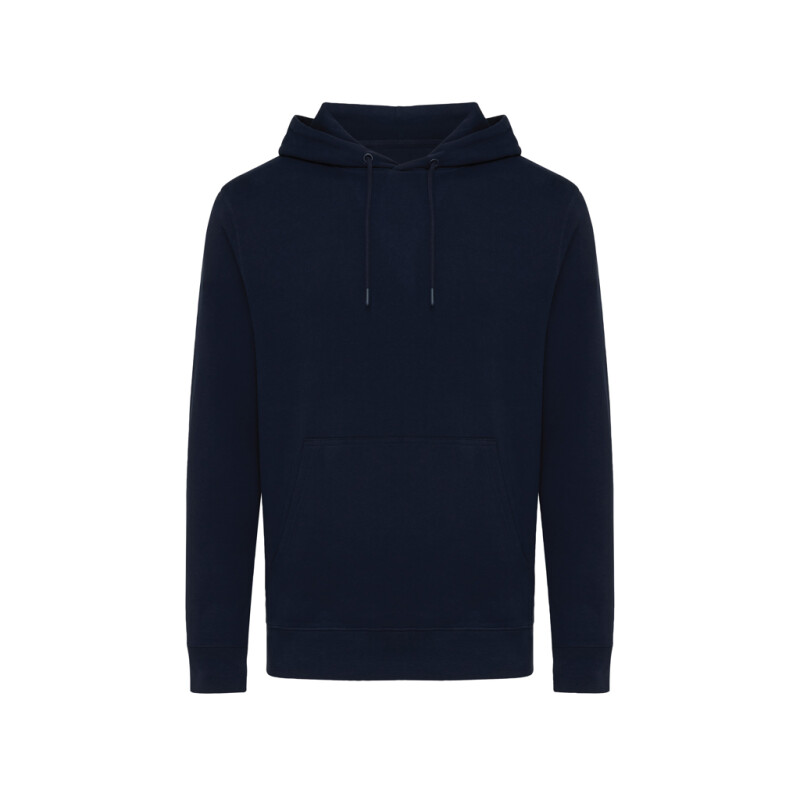 Unisex lehká mikina s kapucí Iqoniq Rila, námořní modrá, velikost XXS