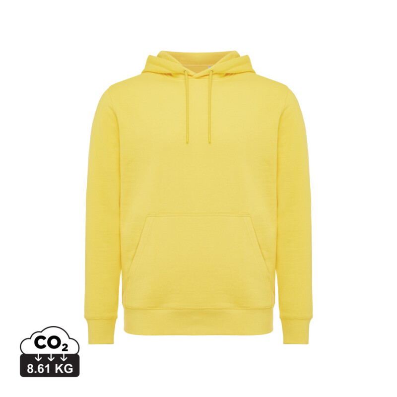Unisex lehká mikina s kapucí Iqoniq Rila, žlutá, velikost L