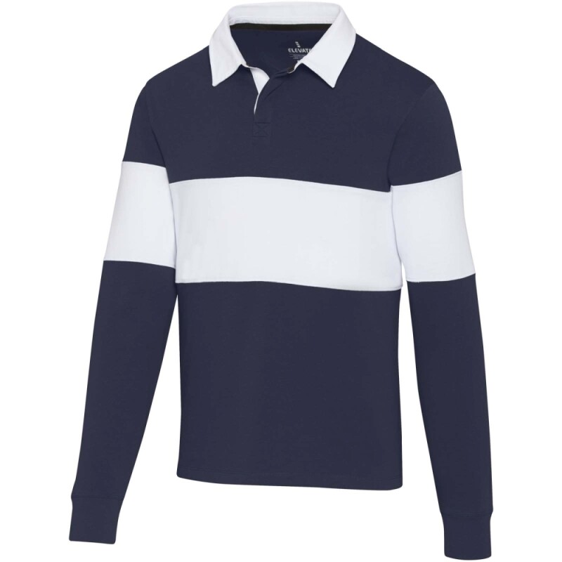 Unisex mikina Elevate Clyde, velikost XL, námořní modrá/bílá