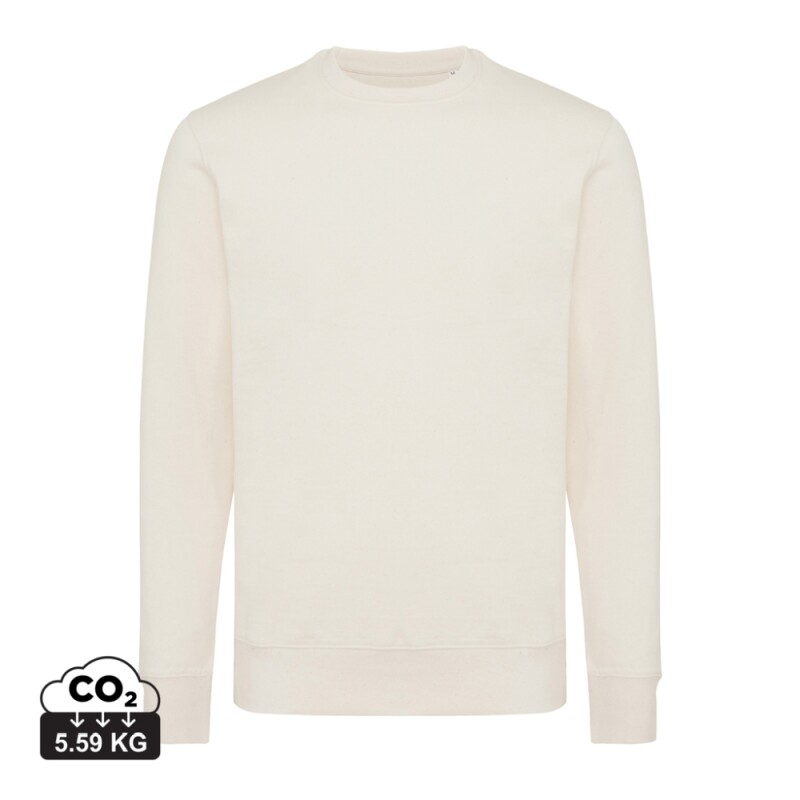 Unisex mikina Iqoniq Etosha, velikost S, světlá krémová