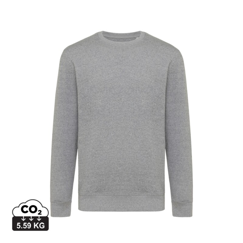 Unisex mikina Iqoniq Etosha, velikost XXL, světle šedý melír