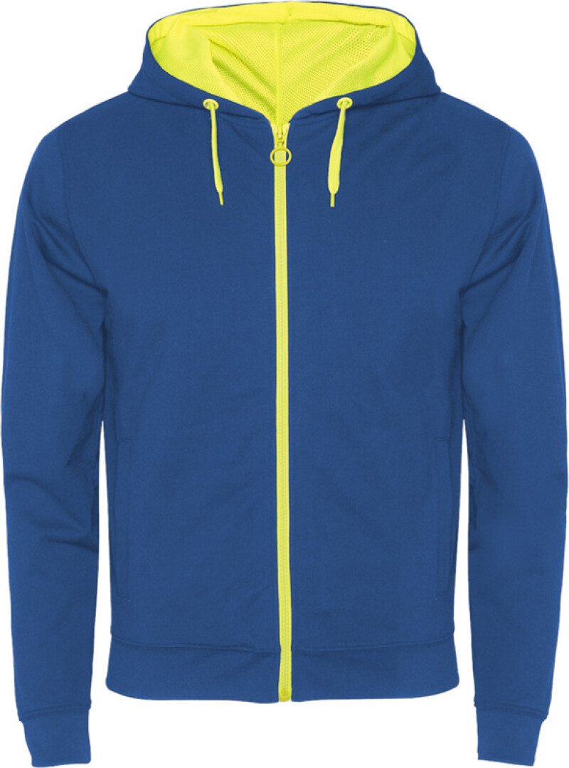 Unisex mikina ROLY FUJI, královská modrá/žlutá, XXL