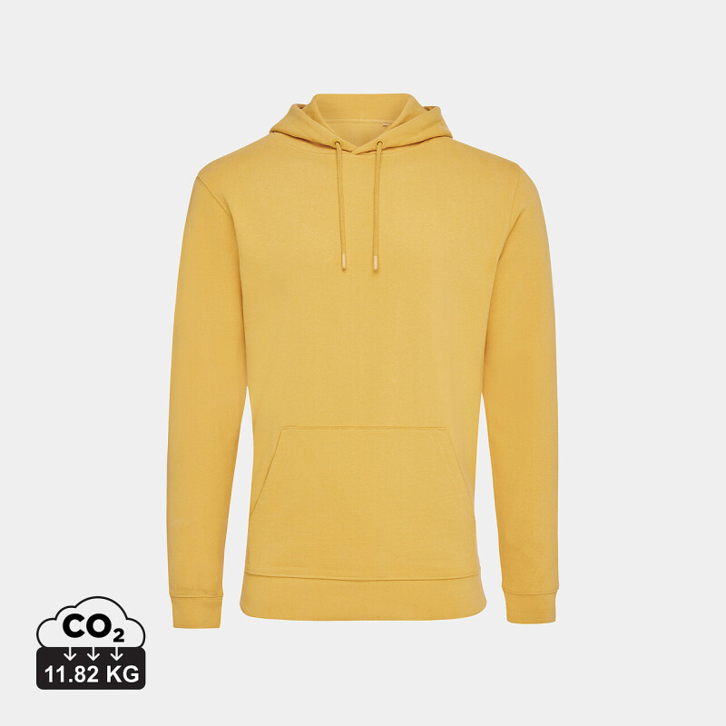 Unisex mikina s kapucí IQONIQ Jasper, velikost XXS, tmavá žlutá
