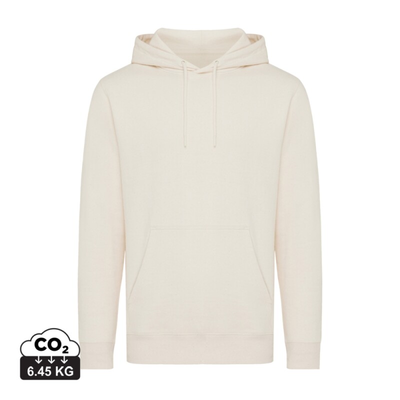 Unisex mikina s kapucí Iqoniq Rila, velikost 5XL, světlá krémová