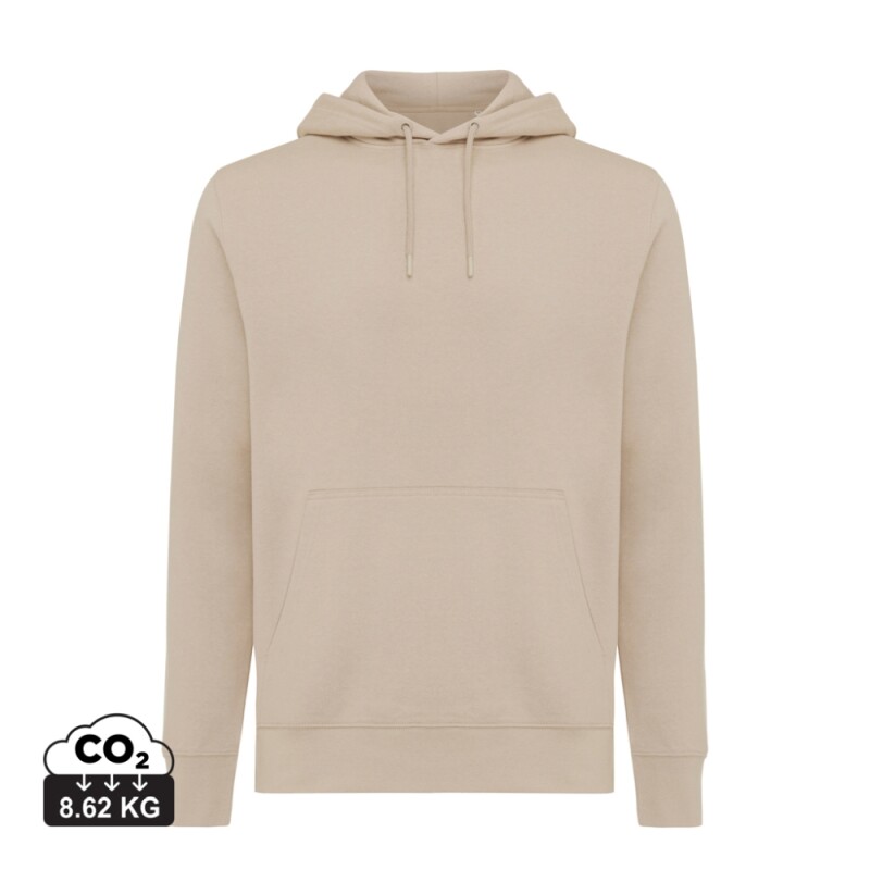Unisex mikina s kapucí Iqoniq Rila, velikost XL, béžová