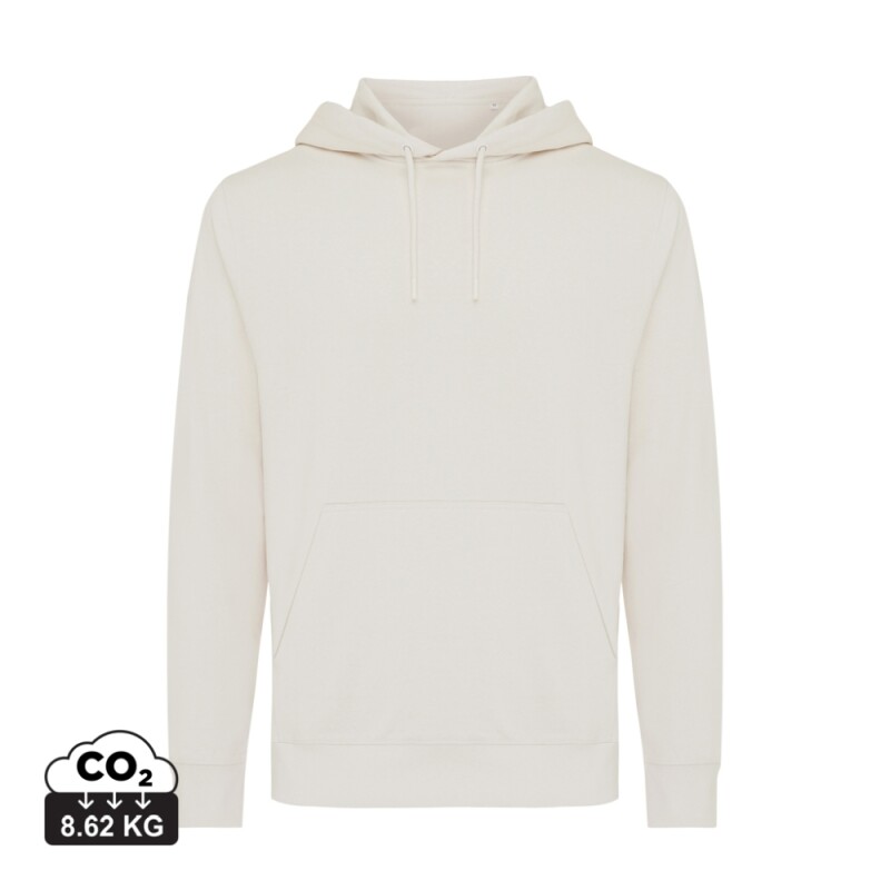 Unisex mikina s kapucí Iqoniq Rila, velikost XS, krémová bílá