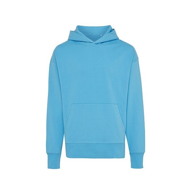 Unisex mikina s kapucí Iqoniq Yoho z recyklované bavlny, světle modrá, XS