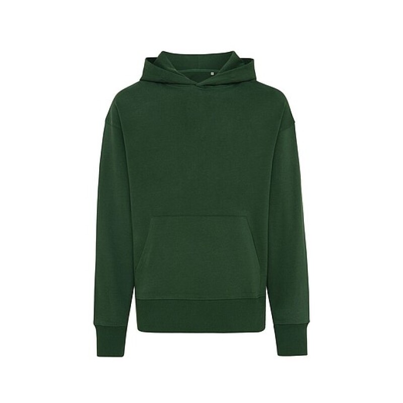 Unisex mikina s kapucí Iqoniq Yoho z recyklované bavlny, zelená, S