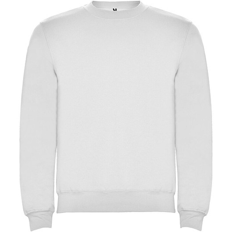 Unisex mikina s kulatým výstřihem, ROLY CLASICA, bílá, vel. XL