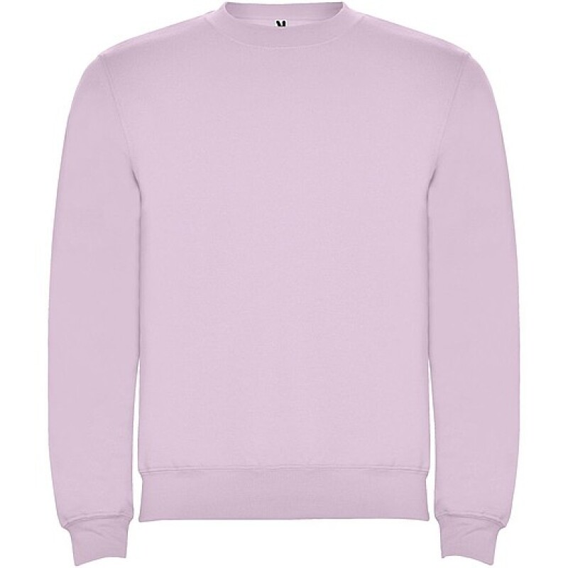 Unisex mikina s kulatým výstřihem, ROLY CLASICA, světle růžová, vel. S