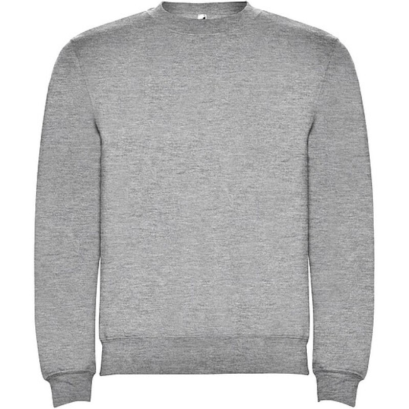 Unisex mikina s kulatým výstřihem, ROLY CLASICA, světle šedý melír, vel. XL
