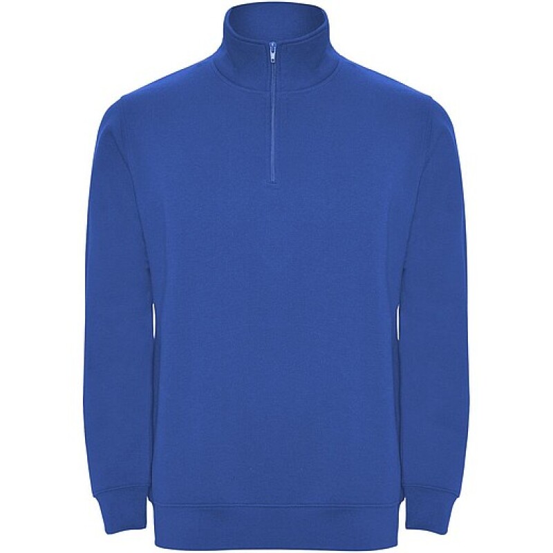 Unisex mikina se čtvrtkovým zipem, ROLY ANETO, královská modrá, vel. XL