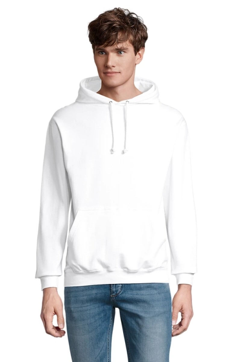 Unisex mikina SOLS CONDOR, bílá, velikost 4XL