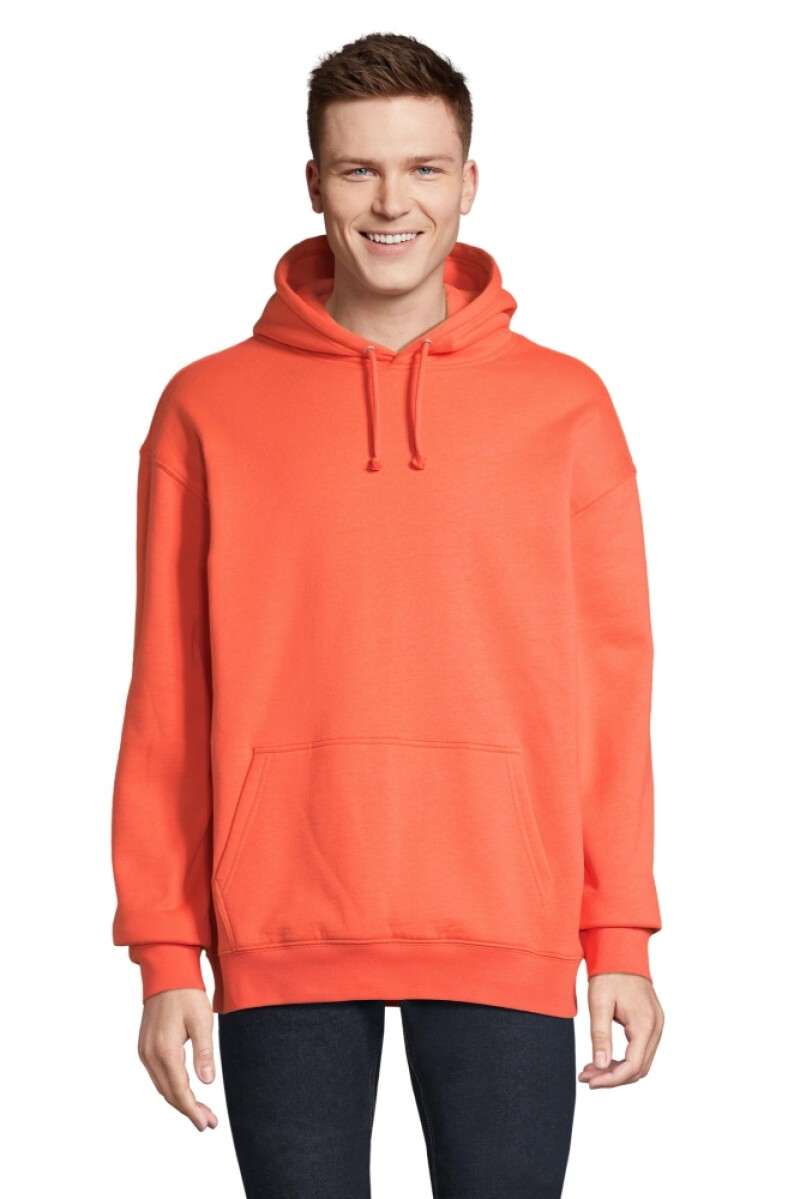Unisex mikina SOLS CONDOR, oranžová, velikost XS
