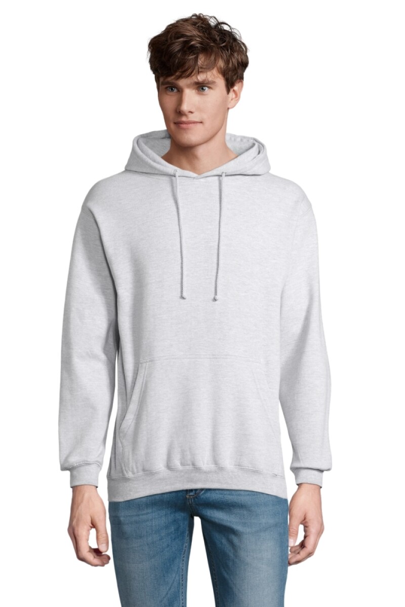 Unisex mikina SOLS CONDOR, světle šedý melír, velikost L