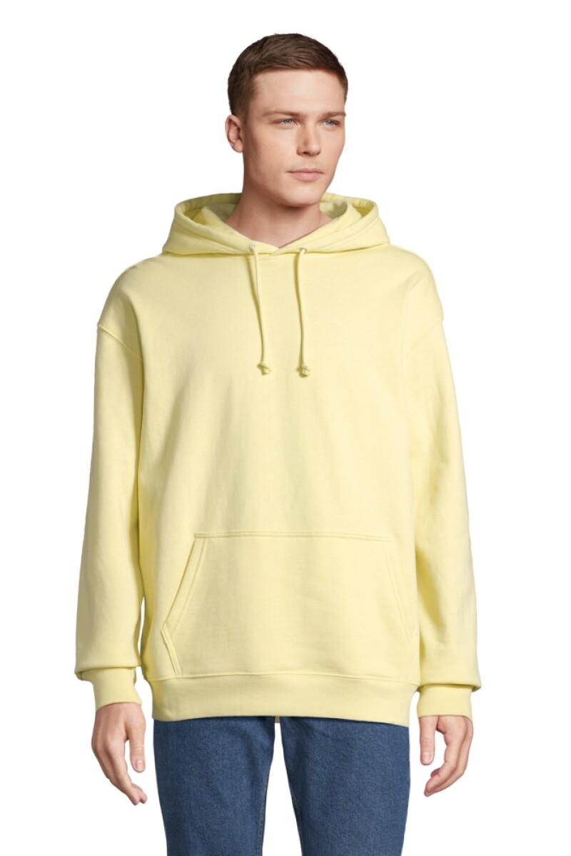 Unisex mikina SOLS CONDOR, světle žlutá, velikost 3XL