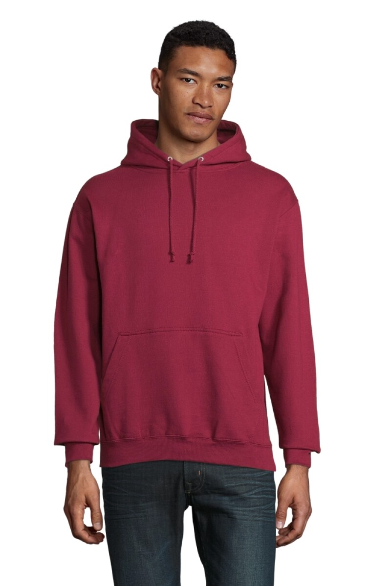 Unisex mikina SOLS CONDOR, vínová, velikost XXL