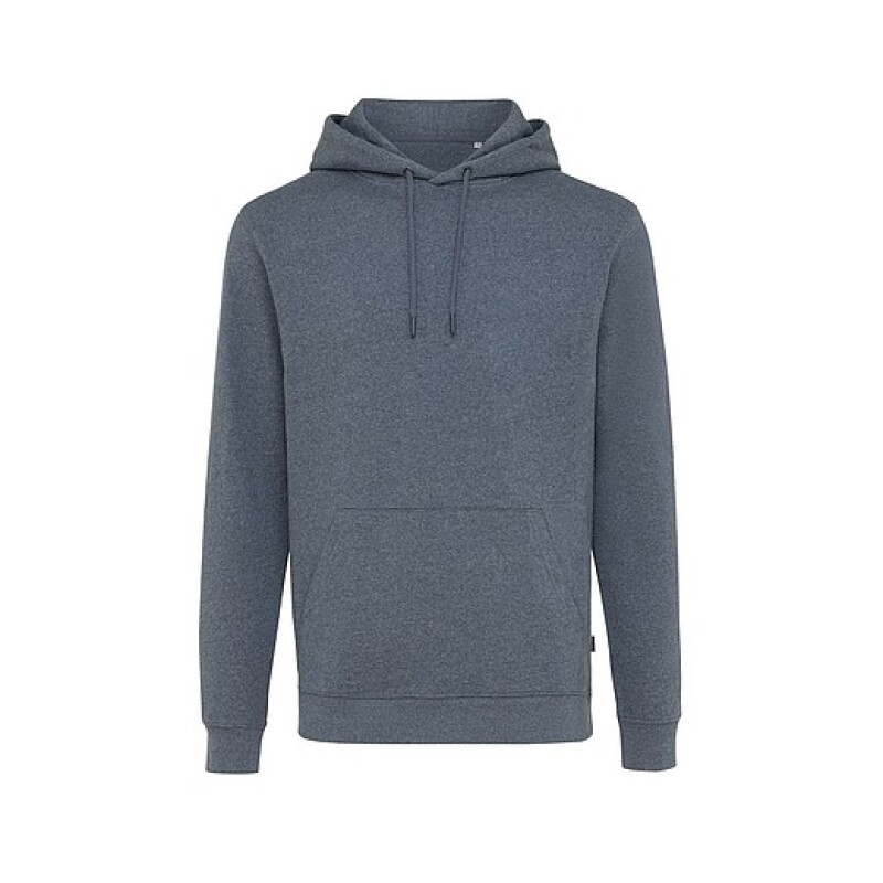 Unisex nebarvená mikina s kapucí Iqoniq Torres z recyklované bavlny, námořní modrá, M