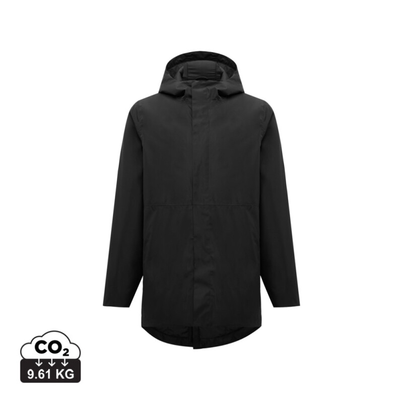 Unisex parka Iqoniq Thelon z recyklovaného polyesteru, velikost XXS, černá