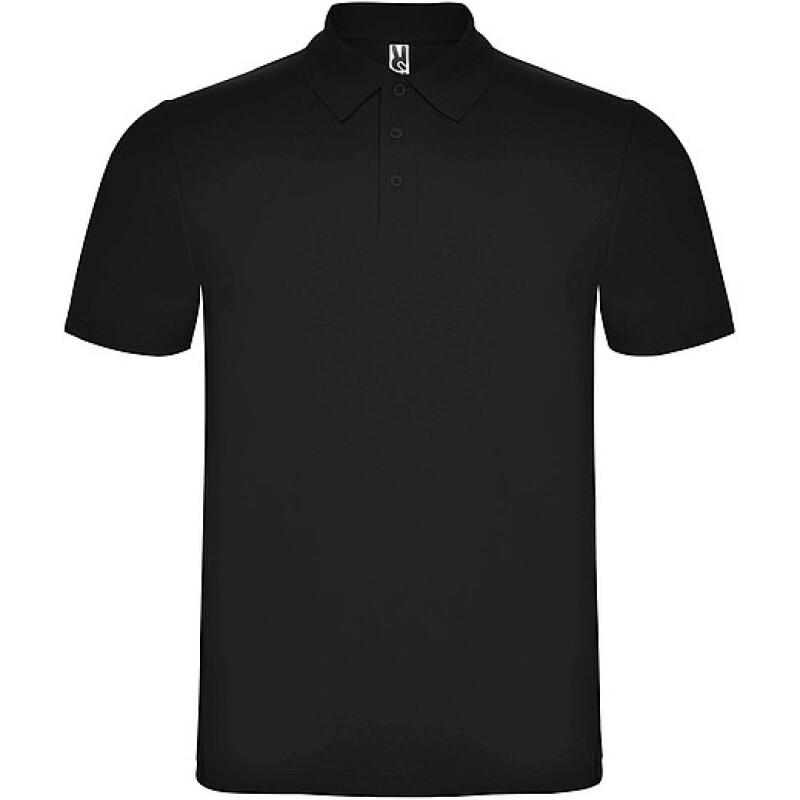 Unisex polokošile s krátkým rukávem, ROLY AUSTRAL, černá, vel. L