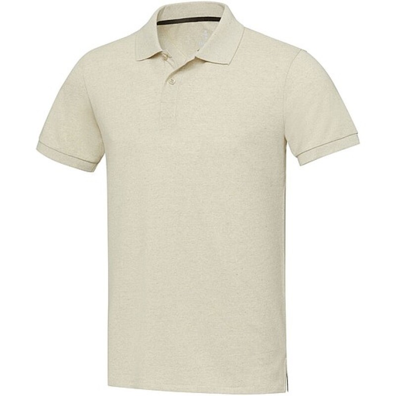 Unisex polokošile s krátkým rukávem z recyklované bavlny i polyesteru, ELEVATE EMERALD, krémová, vel. 3XL