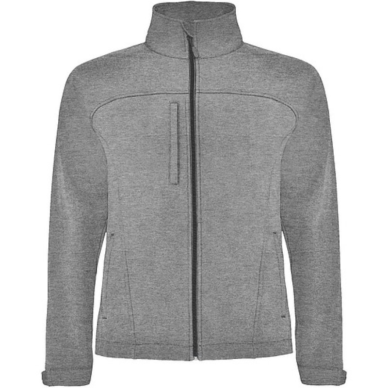 Unisex softshellová bunda, ROLY RUDOLPH, tmavě šedý melír, vel. L