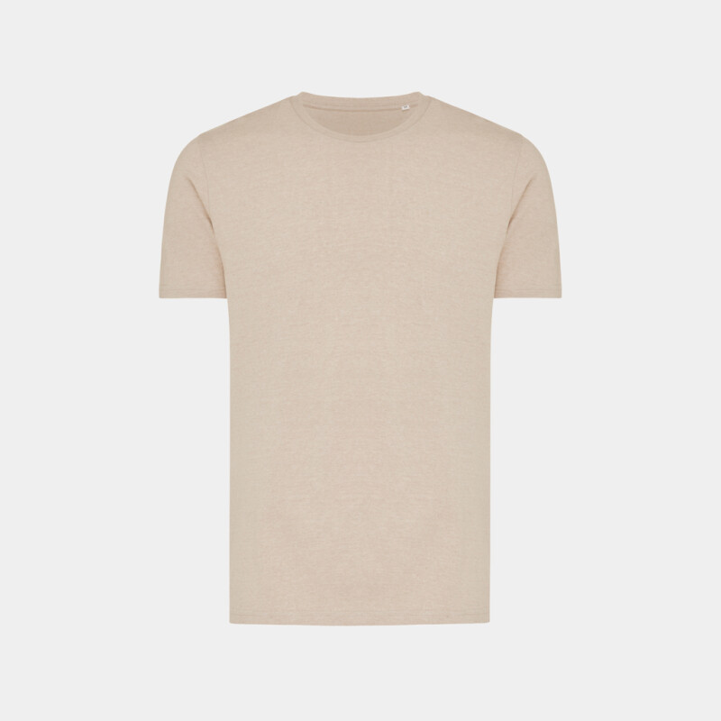 Unisex tričko Iqoniq Brett, velikost S, hnědý melír
