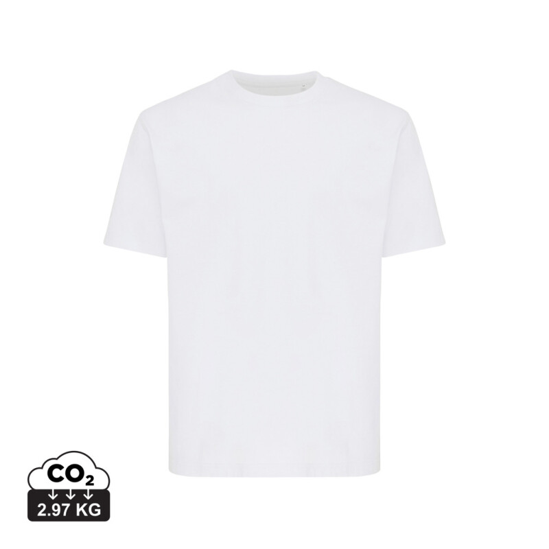 Unisex tričko IQONIQ Nikko, velikost L, recyklovaná bílá