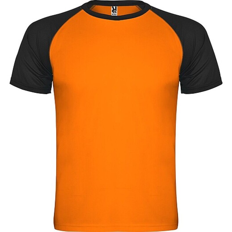 Unisex tričko Roly Indianapolis, fluorescenční oranžová, velikost S